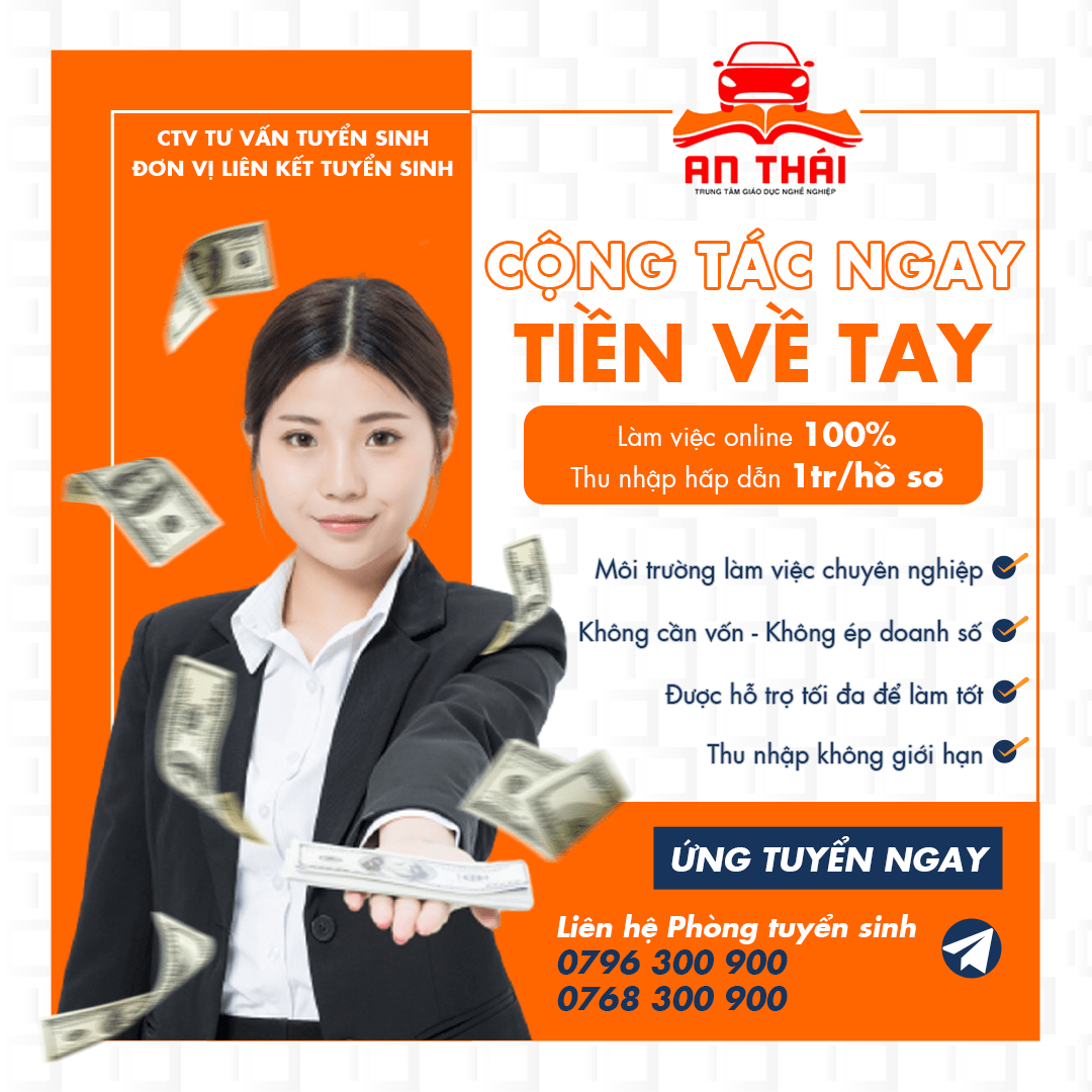 Tuyển dụng CTV tư vấn tuyển sinh - Hoclaixeanthai