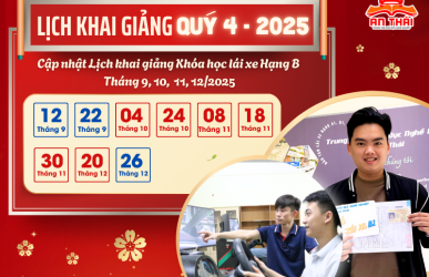 lịch khai giảng học lái xe năm 2025