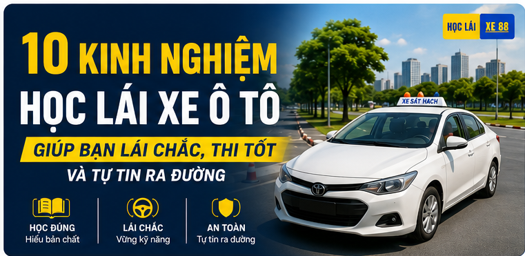 kinh nghiệm học lái xe ô tô