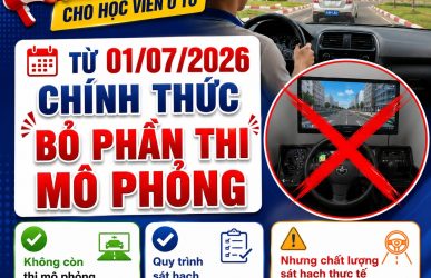 bỏ thi sát hạch mô phỏng lái xe 2026