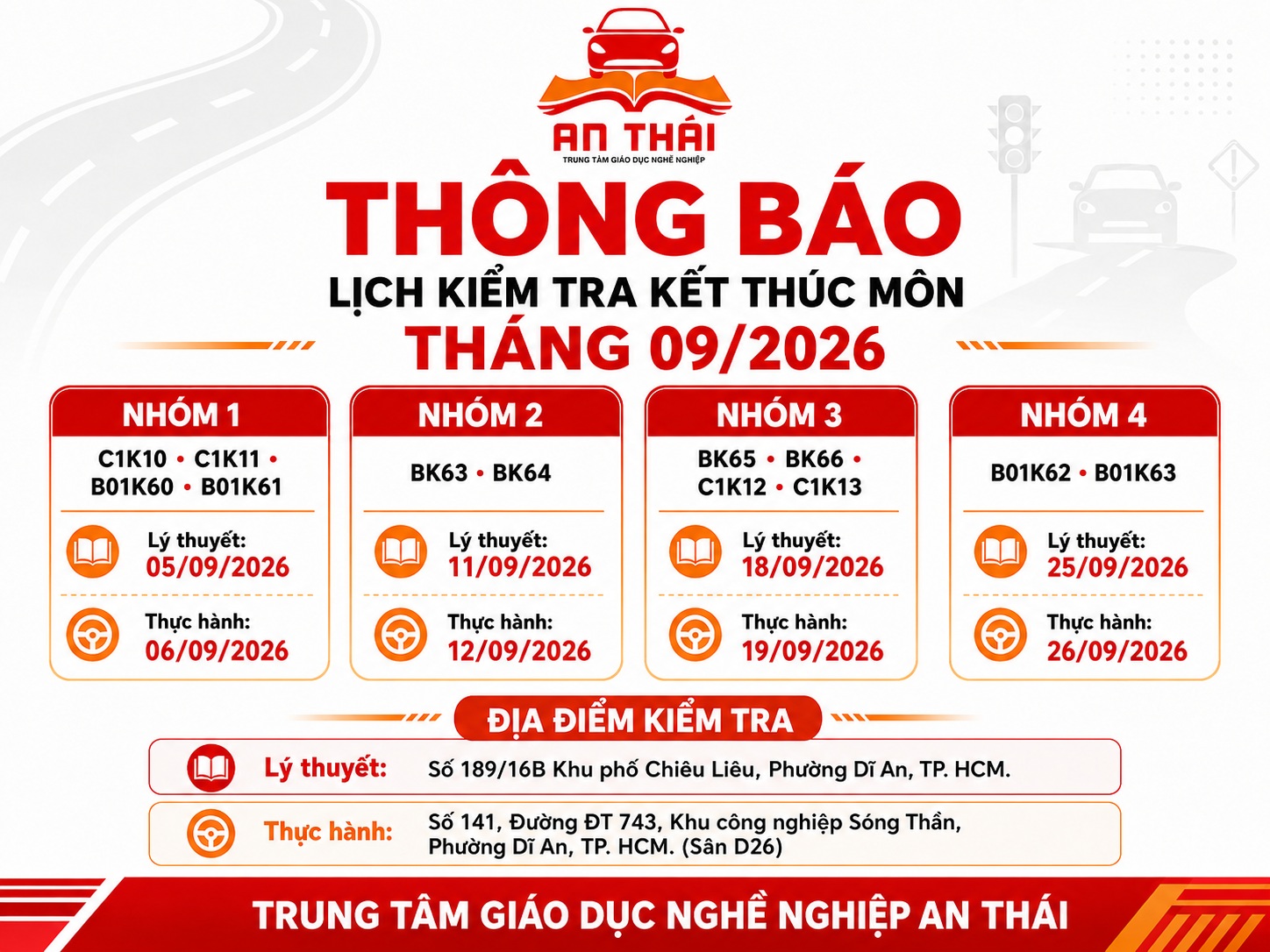 kiểm tra kết thúc môn